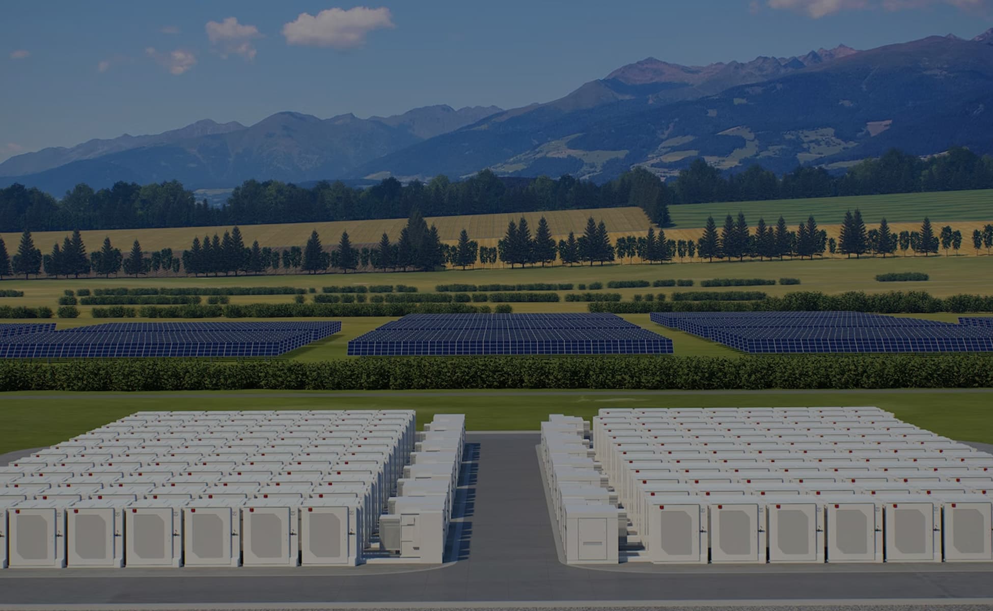 Rüzgar türbinleri ve güneş enerjisi santrali